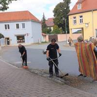 Unkrautbeseitigung in Querfurt © Landkreis Saalekreis